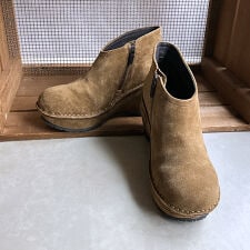 ヒナ デイ グリーン(Hina Day Green)の【25秋冬新作】本革製 厚底 アンクルブーツ