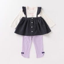 ウサギマスコットつき切り替えチュニック×レギンスセット | メゾピアノ 