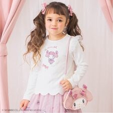 【おめかしマイメロディ】裾スカラップ　トレーナー