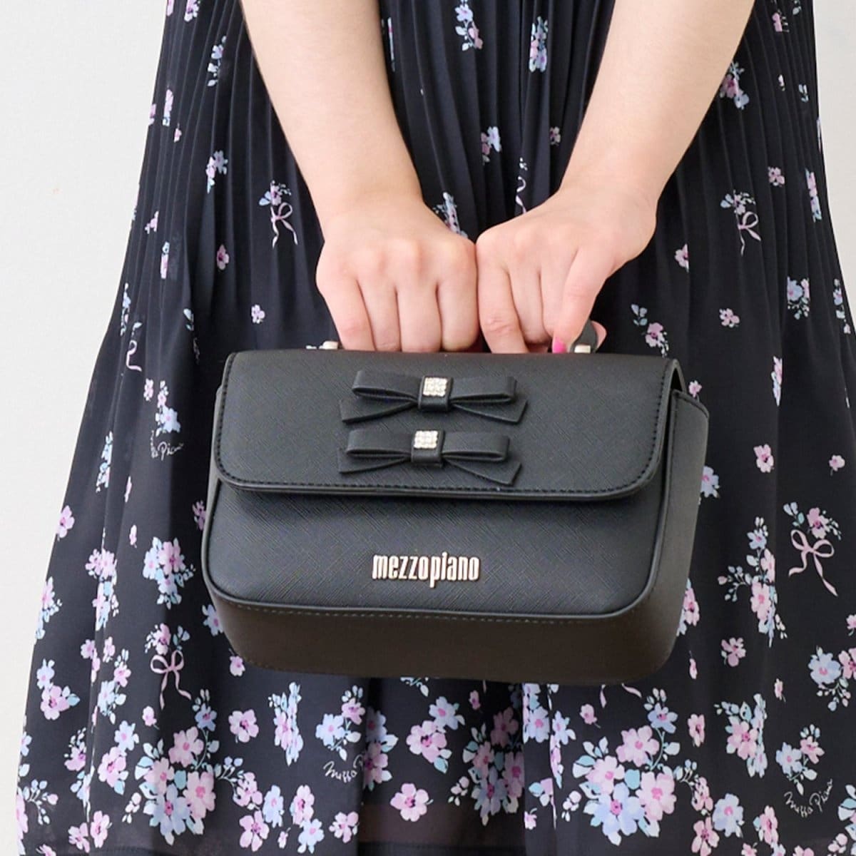 ダブルリボン ハンドバッグ | メゾピアノ(mezzo piano) | マルイウェブ