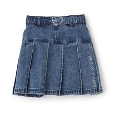 ベルトつきプリーツスカート　インナーパンツセット