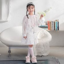 メゾピアノ(mezzo piano)のリボン刺繍・花柄　タックスカパン