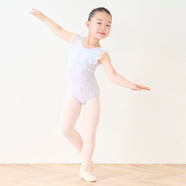 バレエ】リボンジャガード柄 レオタード | メゾピアノ(mezzo piano