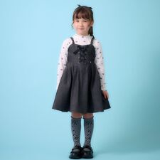 デニム風キャミワンピース＆シアー長袖Tシャツセット