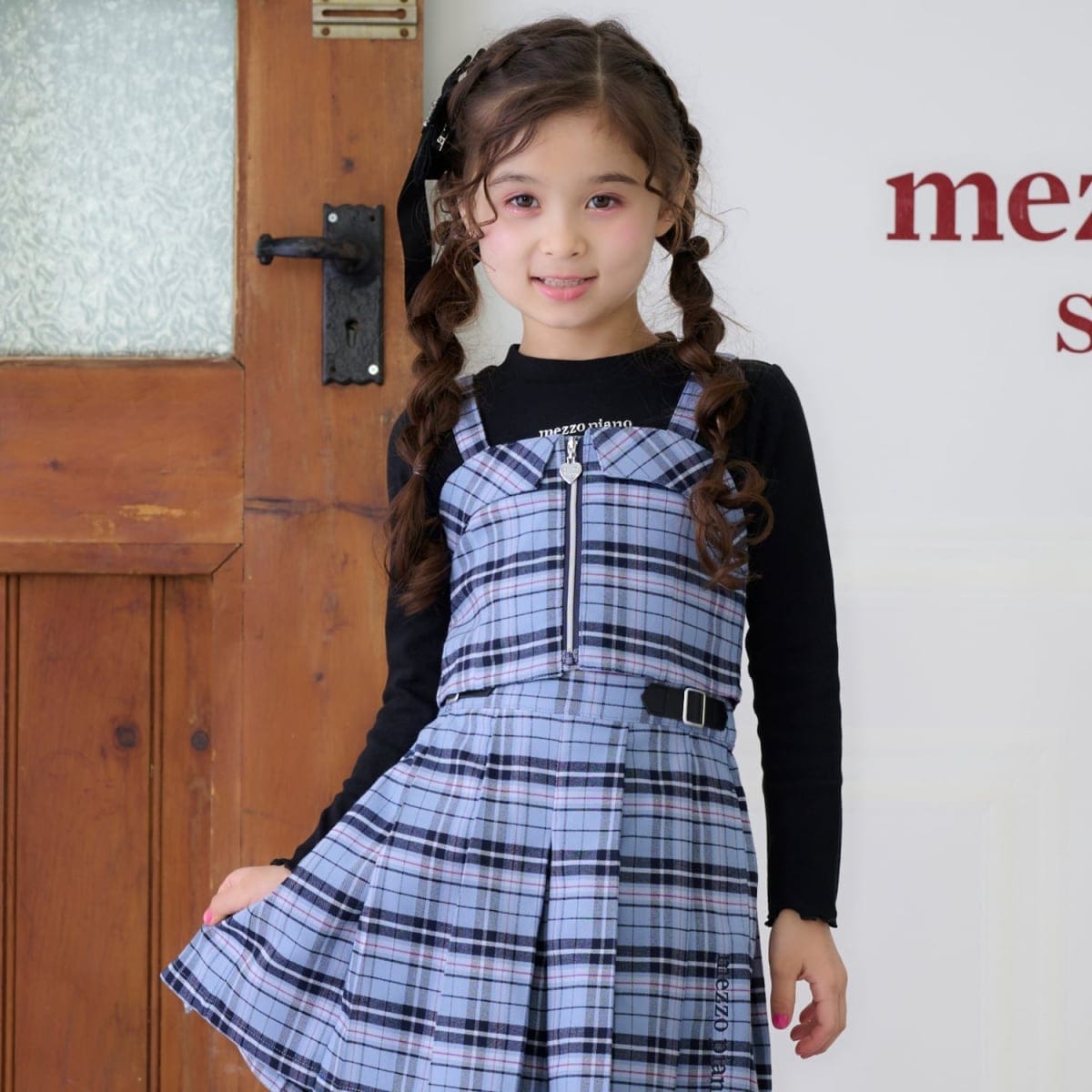 専用　メゾピアノ　チェックジャガード セットアップ　140cm 専用 メゾピアノ チェックジャガード セットアップ 140cm 【公式通販】