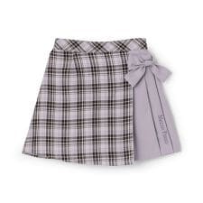 【人気商品再入荷】【直営店で取り扱い無し】チェックラップ　キュロットスカート