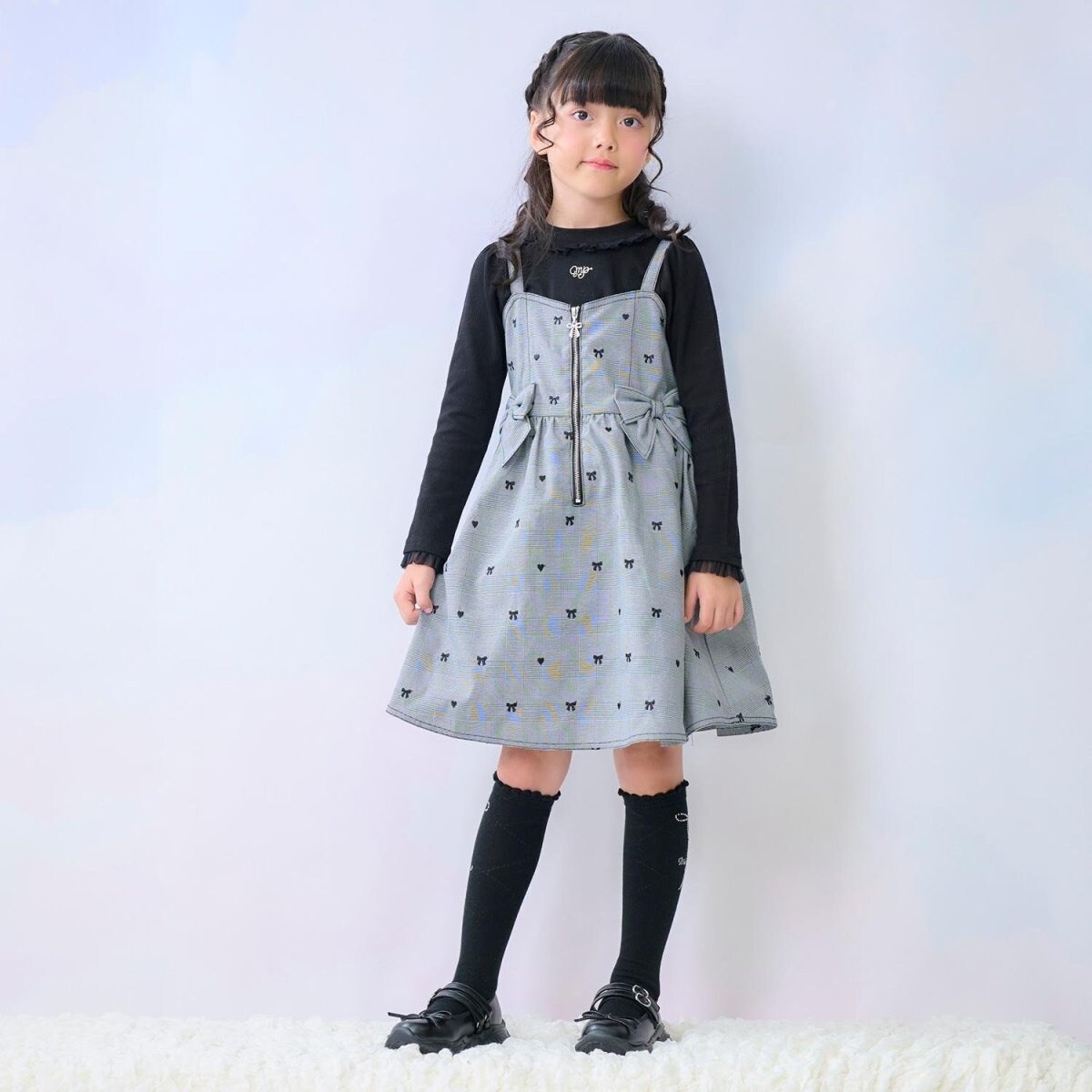 リボンキルティング フェイクファー衿つきブルゾン | メゾピアノ(mezzo