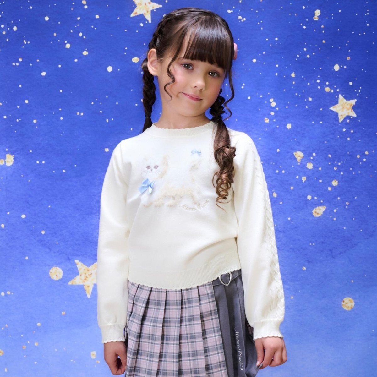 もふもふネコ ニットプルオーバー | メゾピアノ(mezzo piano) | マルイ