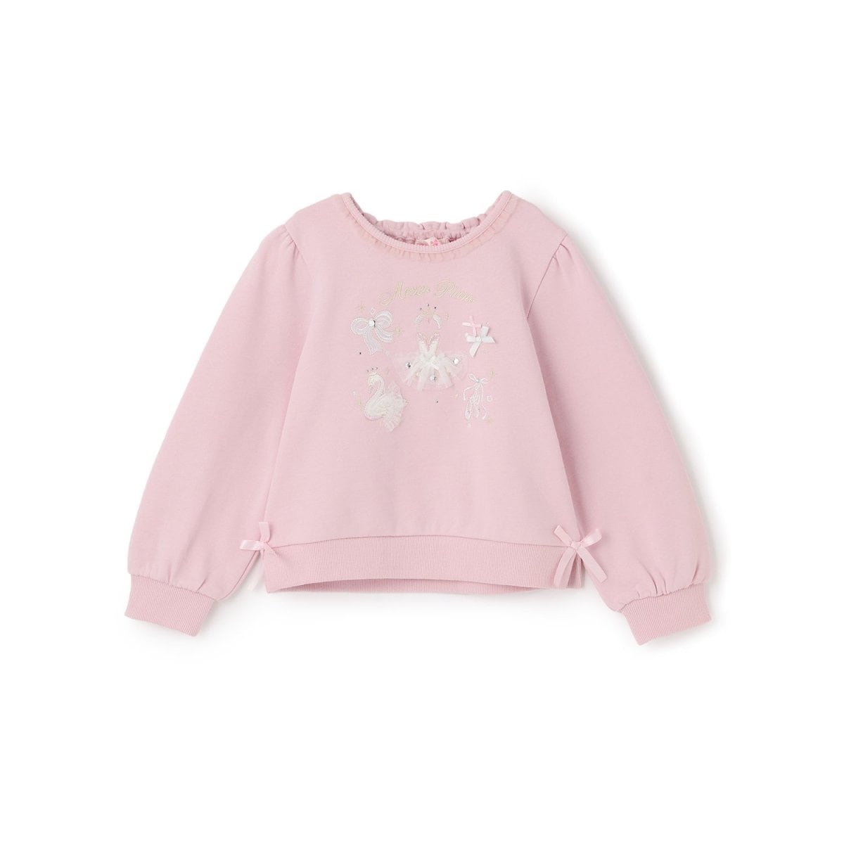 メゾピアノ　ピンク　刺繍　キャラクター　 長袖トレーナー　130cm バレエ刺しゅう トレーナー | メゾピアノ(mezzo piano) | マルイウェブ