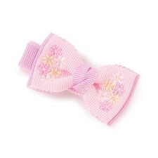 花リボン　ヘアクリップ【日本製】
