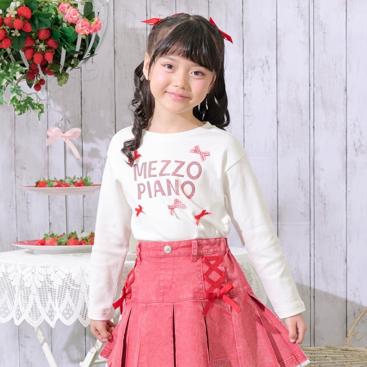 美品✨激レア❣️Mezzo Piano ラメストーン長袖Tシャツ M 150cm ラインストーンロゴ 長袖Tシャツ | メゾピアノ(mezzo piano) | マルイ