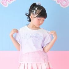 グラデーションメッシュ　レイヤード半袖Tシャツ