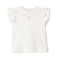 ネックレス刺しゅう　2wayテレコTシャツ