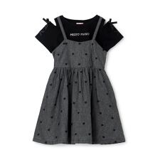 【人気商品再入荷】【直営店で取り扱い無し】肩開きTシャツ＆キャミワンピースセット