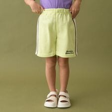 4分丈サイドラインスウェットパンツ