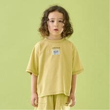 【セットアップ可能】【カイテキ天竺】配色ステッチTシャツ