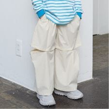 【丈を変えられる2way】ストレッチイージーパンツ