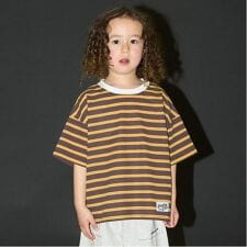 【カイテキ天竺】プリントボーダービッグTシャツ