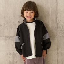 ビッグシルエットバイカラーウィンドブレーカー