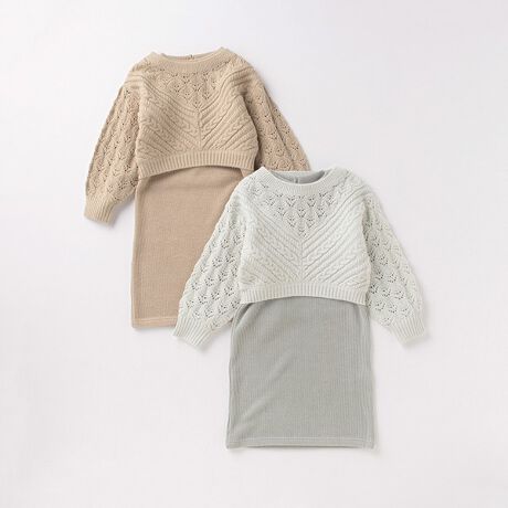 マシンウォッシャブル 静電気防止 ニットtシャツ テレコワンピースセット プティマイン Petit Main ファッション通販 マルイウェブチャネル Ca000 645 70 01