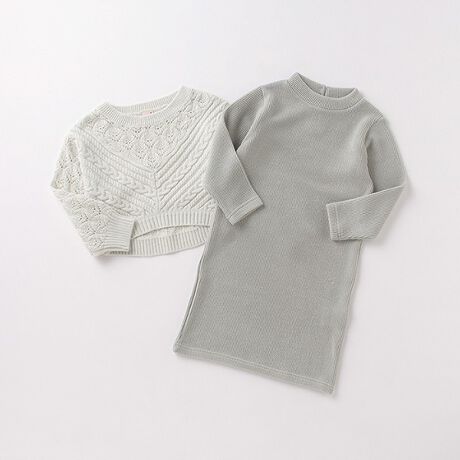 マシンウォッシャブル 静電気防止 ニットtシャツ テレコワンピースセット プティマイン Petit Main ファッション通販 マルイウェブチャネル Ca000 645 70 01