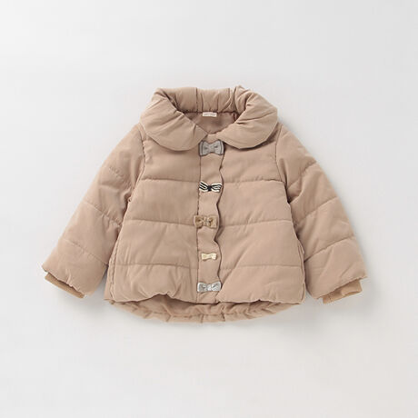 抗ウィルス フロントリボン中綿ジャケット | プティマイン(petit main  