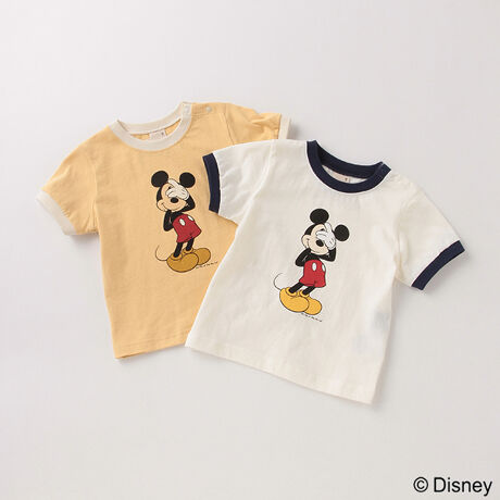 Disney ミッキーマウスデザイン リンガーtシャツ プティマイン Petit Main ファッション通販 マルイウェブチャネル