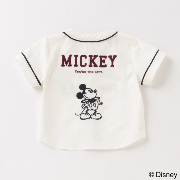 DISNEY】ミッキーマウスデザイン ベースボールシャツ | プティマイン ...