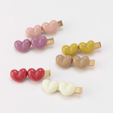 ハートヘアクリップ2p プティマイン Petit Main ファッション通販 マルイウェブチャネル