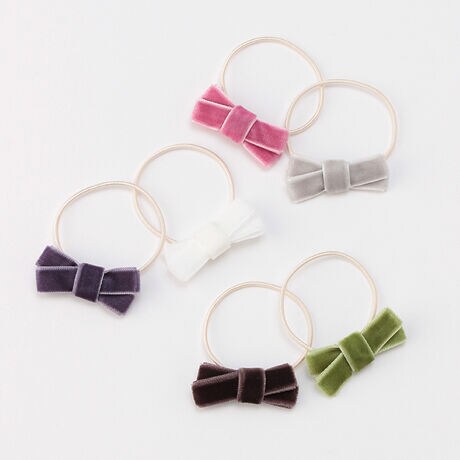 ベロアリボンヘアゴム2p プティマイン Petit Main ファッション通販 マルイウェブチャネル