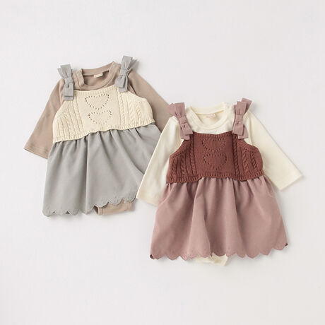 ニット切り替えワンピースセット プティマイン Petit Main ファッション通販 マルイウェブチャネル ニット切り替えワンピースセット プティマイン Petit Main ファッション通販 マルイウェブチャネル