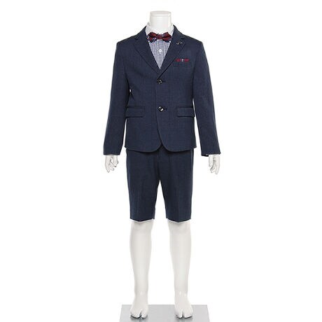 紺ジャケット+ショートパンツセット | プティマイン(petit main  