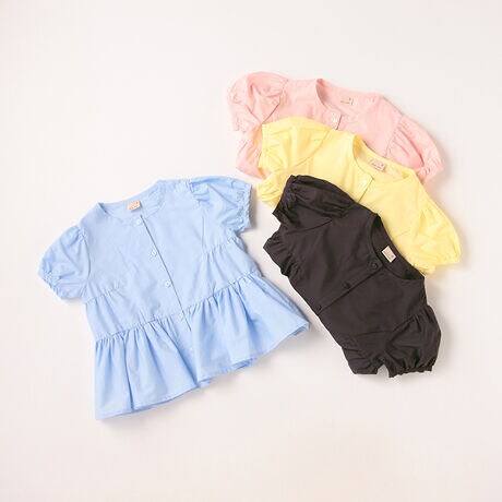 リンク】ティアードシャツブラウス | プティマイン(petit main 