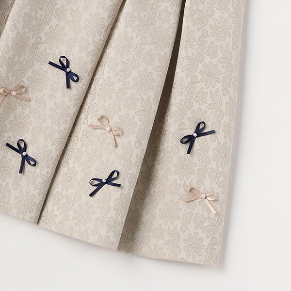 ジャガードリボンOP+衿つきJKセット | プティマイン(petit main