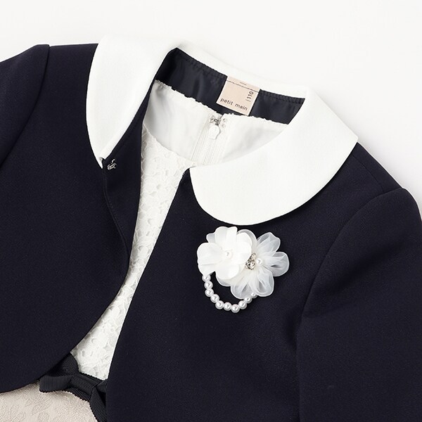 ジャガードリボンOP+衿つきJKセット | プティマイン(petit main