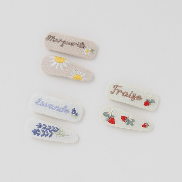 刺しゅうヘアクリップ | プティマイン(petit main) | マルイウェブチャネル