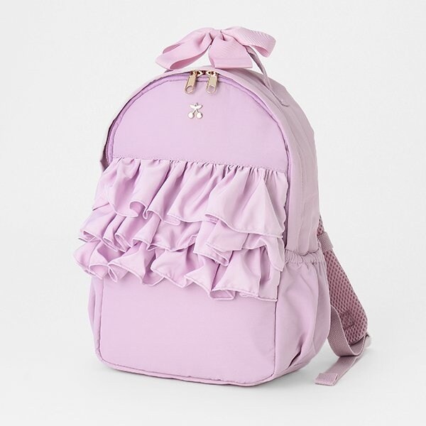 プティマイン 新品 シフォンフリルリュック M プティマイン(petit main)シフォンフリルリュック