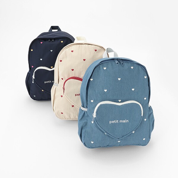 楽天市場】メゾピアノ(mezzo piano)ハートキルトフリル ミニリュック