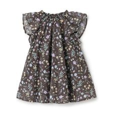 【リンク】ラメストライプ/花柄ワンピース(キッズ)