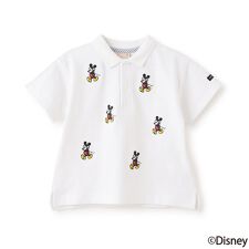 【Disney】ミッキー/刺しゅう半袖ポロ