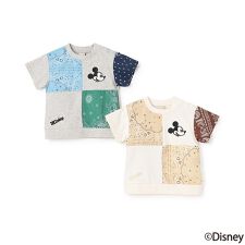 【Disney】パッチワーク半袖Tシャツ | プティマイン