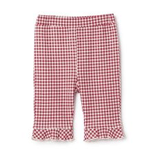 【冷感/防汚】7分丈チェックフリルパンツ