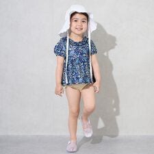 プティマイン(petit main)の【WEB限定】【SWIM】パフスリーブタンキニ
