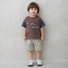総柄ハーフパンツ