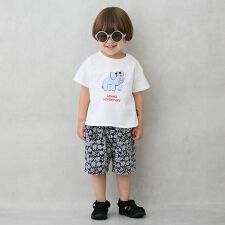 総柄ハーフパンツ