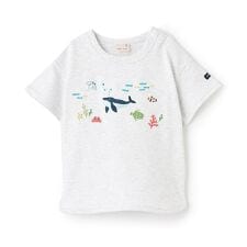 海の生き物刺しゅう半袖Tシャツ
