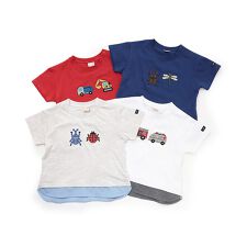 ブロックプリント半袖Tシャツ | プティマイン
