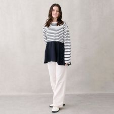 【防汚加工/親子リンク】ストレッチフレアPT