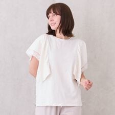 プティマイン(petit main)の【接触冷感/リンク】レースTシャツ