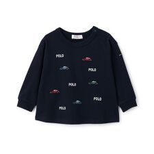 プティマイン(petit main)の【POLO BCS】モチーフ刺繍長袖Tシャツ